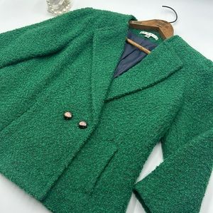 Cabi Green Tweed Blazer